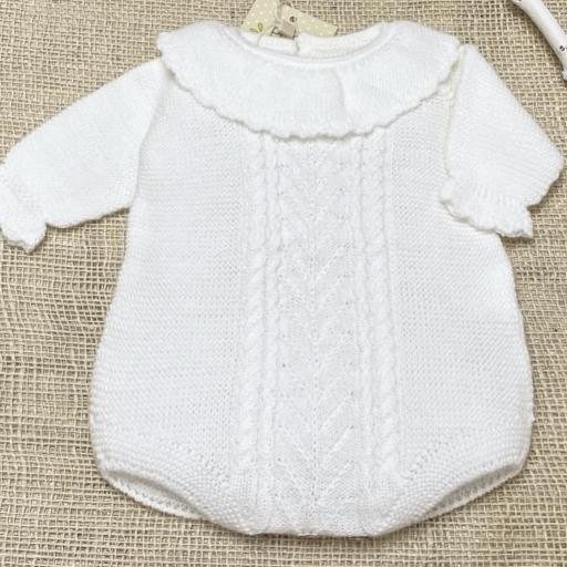 Pelele lana bebé crudo  [0]