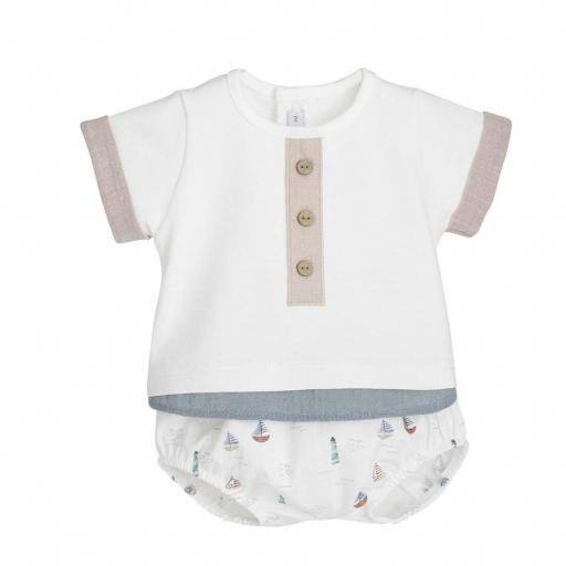 Conjunto 2 piezas yanam calamaro bebé 