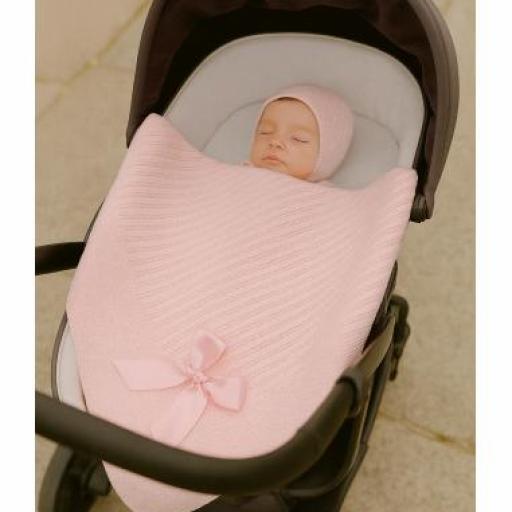Toquilla de Lana Cadeneta Rosa [1]