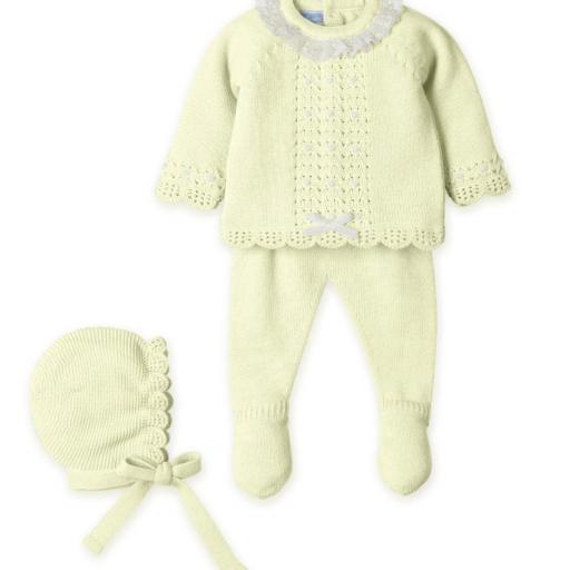 Conjunto lana 3 piezas Mac Ilusion amarillo