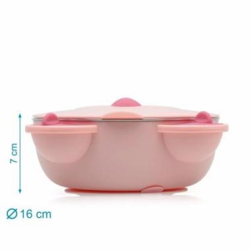 Cuenco terminó 450 ml acero inoxidable rosa [2]
