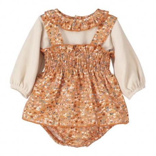 Conjunto peto vestido 3 piezas 