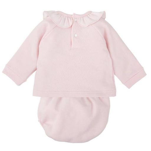 Conjunto afelpado para bebé Babidu – Rosa bebé [1]