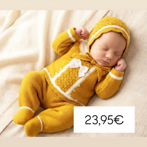 Conjunto lana 3 piezas mostaza  [0]