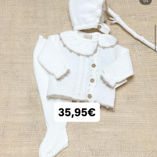 Conjunto lana 3 piezas “luz de algodón “ [0]