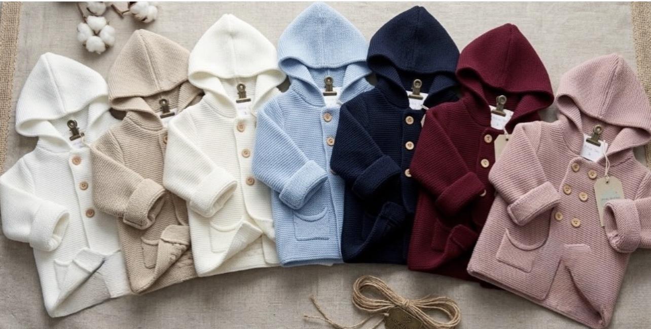 Chaqueta punto doble colores