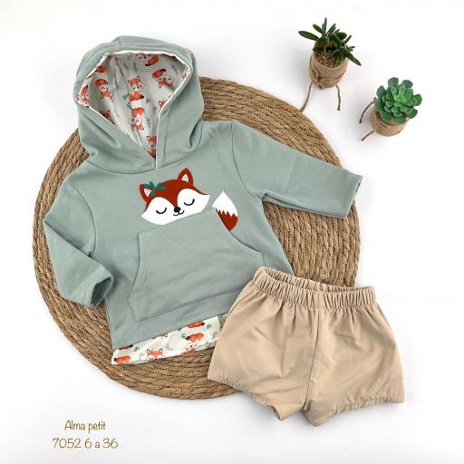 Conjunto 2 piezas bebé niño zorrito [1]