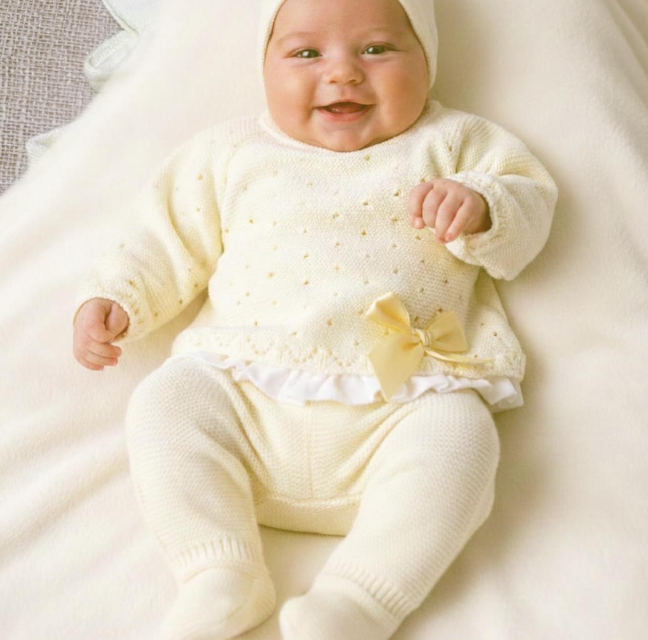 Conjunto hilo 3 piezas amarillo