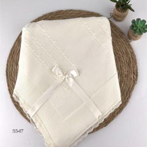 Toquilla bebé lana crudo