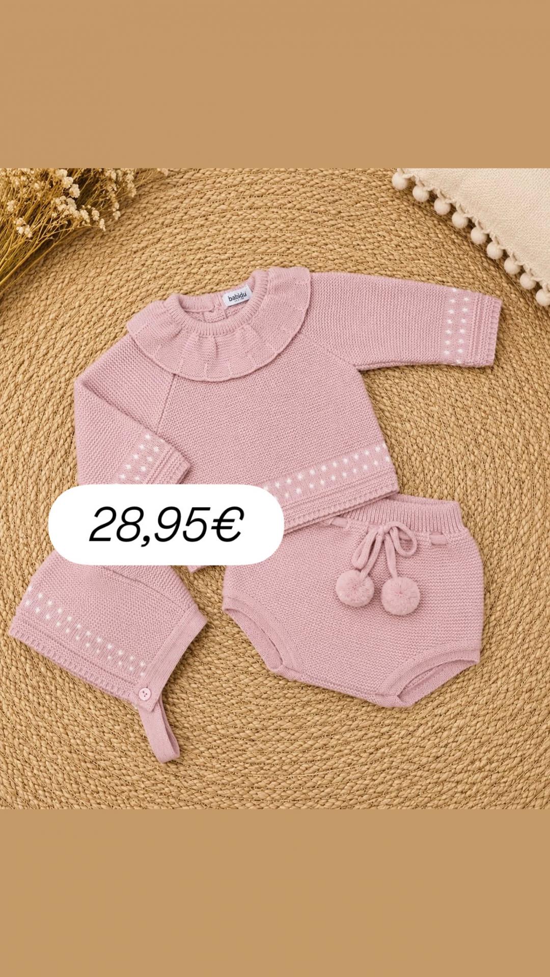 Conjunto babidu lana 3 piezas