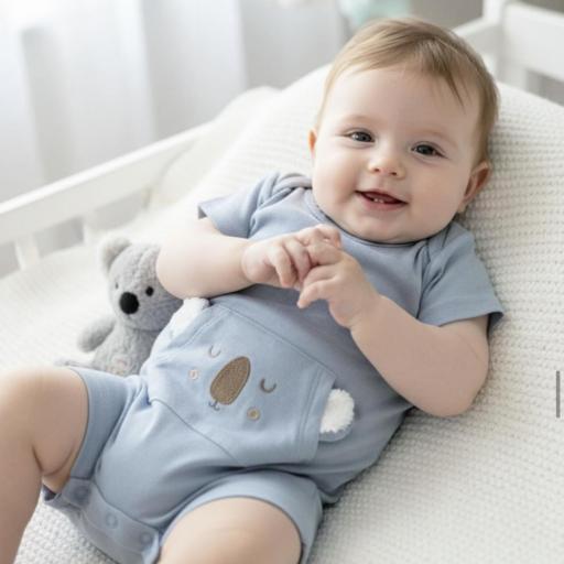 Pelele koala manga corta 