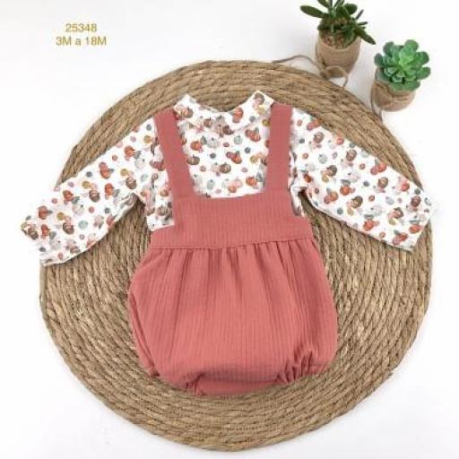 "Pequeñas Aventuras" – Pelele y blusa para bebé 