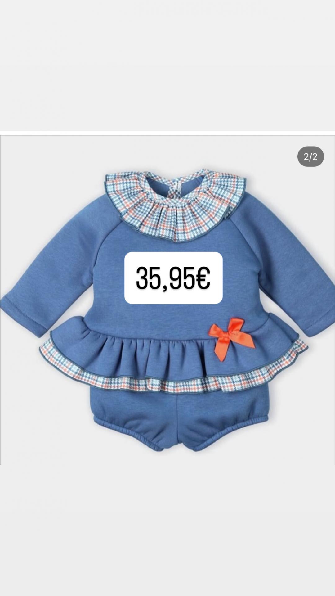Conjunto bebé niña afelpado