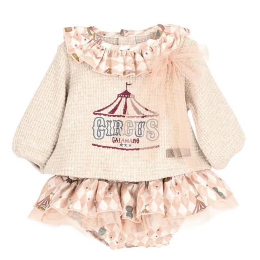 Conjunto 2 piezas bebé niña circus 