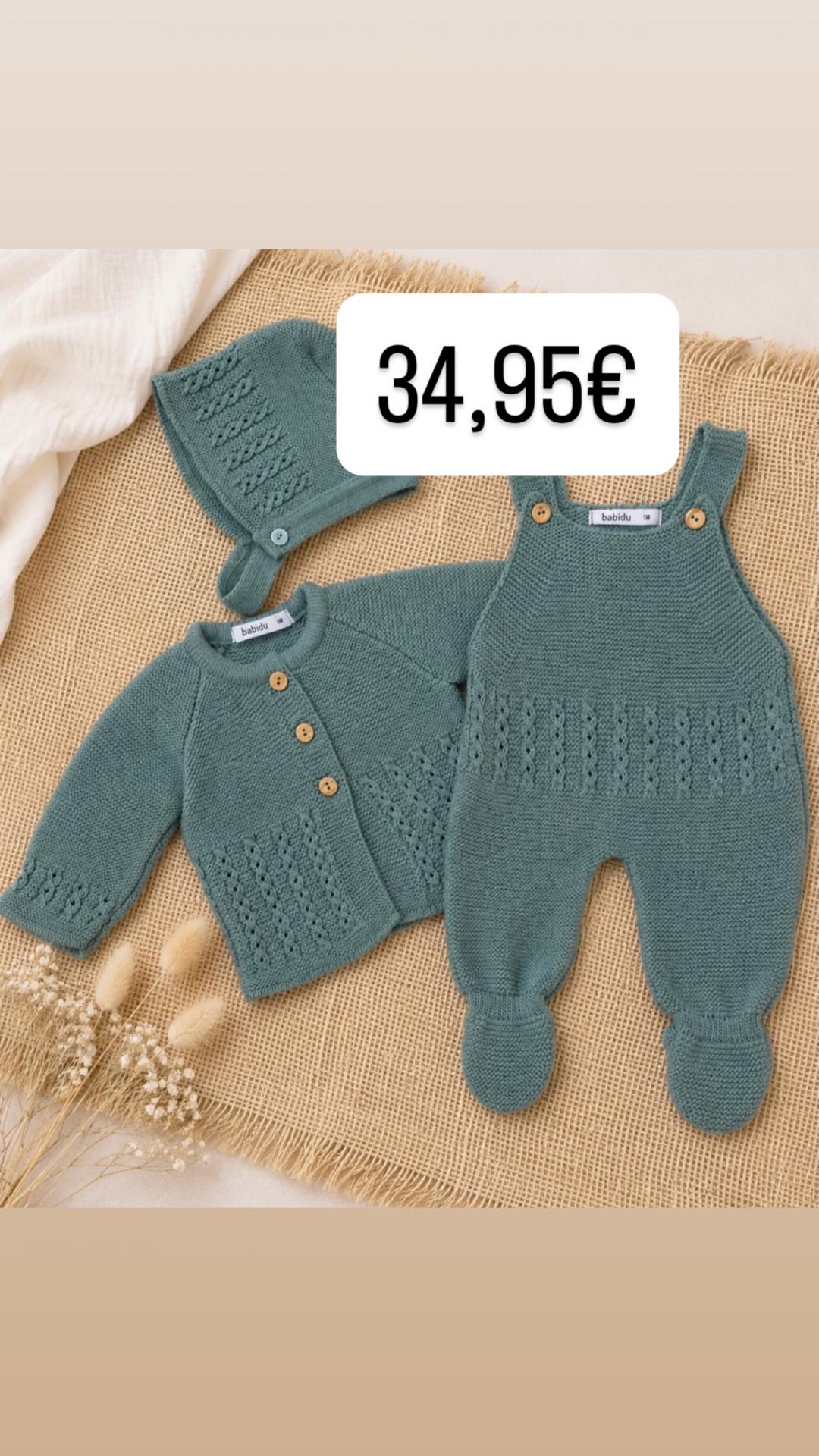Conjunto 3 piezas babidu lana