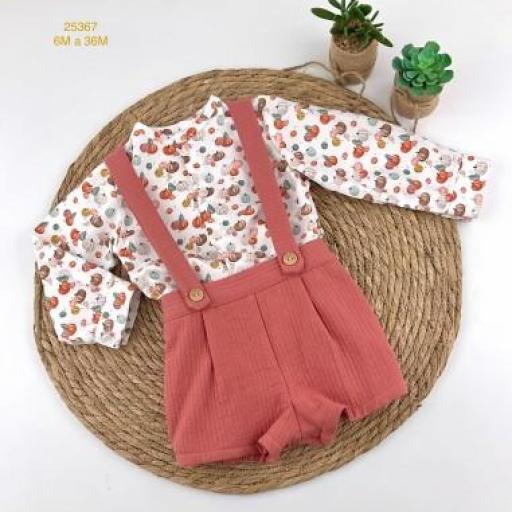 "Aventura Otoñal" – Conjunto dos piezas para bebé