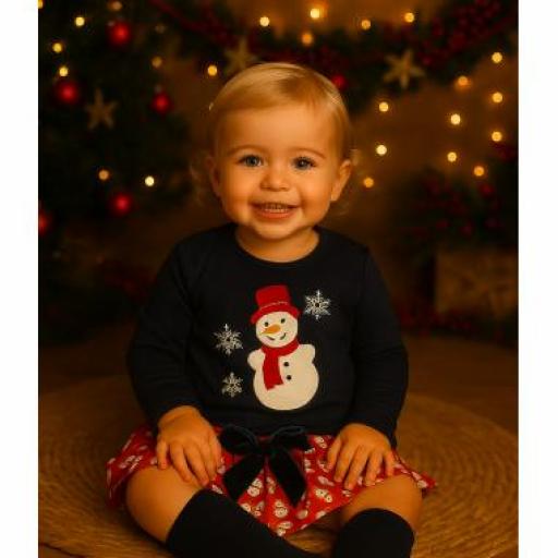 Conjunto navidad bebé niña 