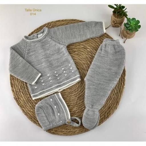 Conjunto lana 3 piezas Gris [0]