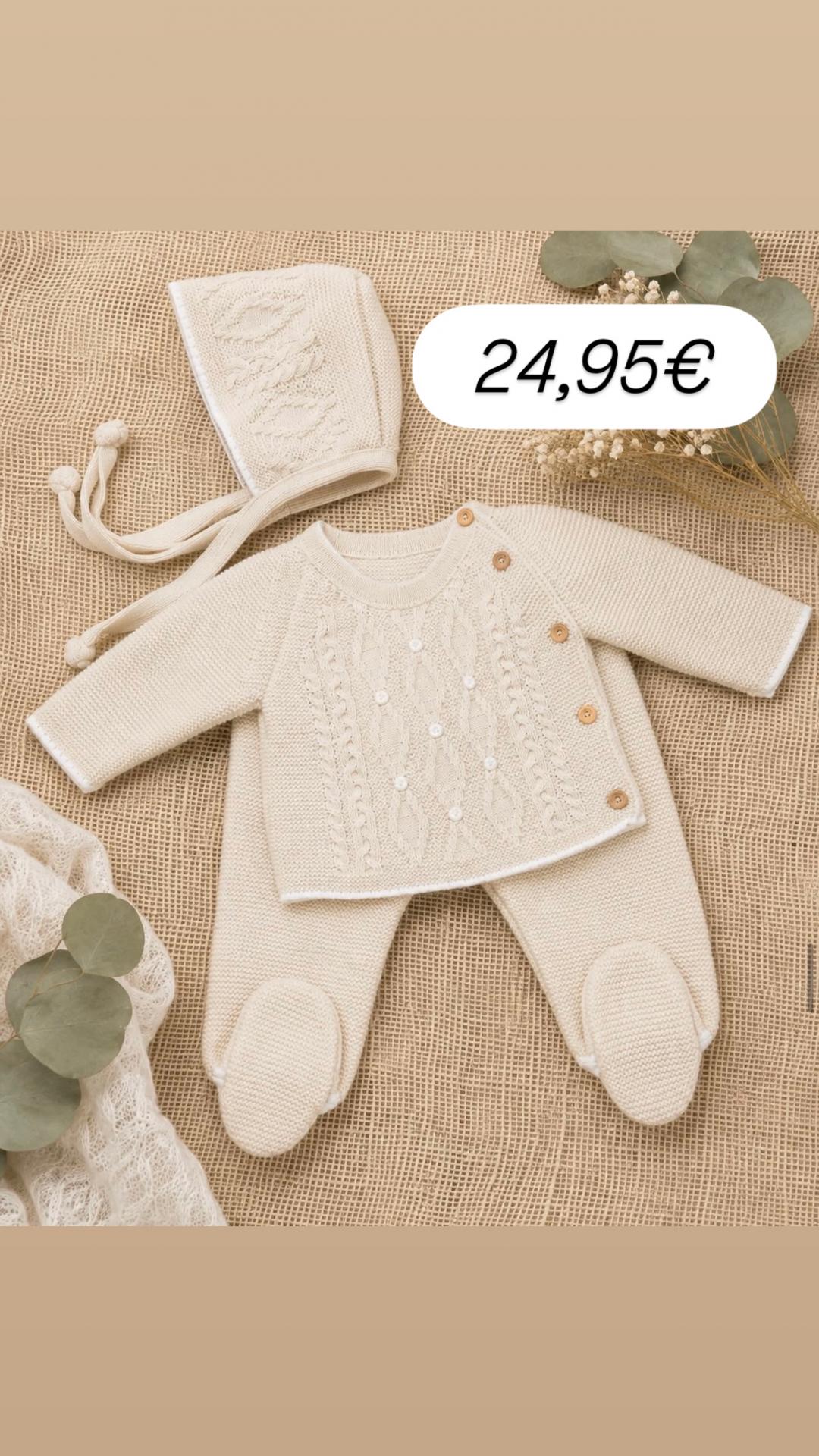 Conjunto lana 3 piezas Lino