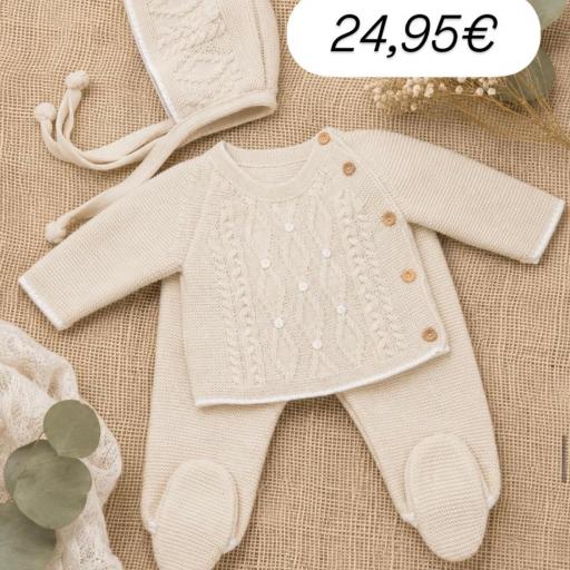 Conjunto lana 3 piezas Lino  [0]