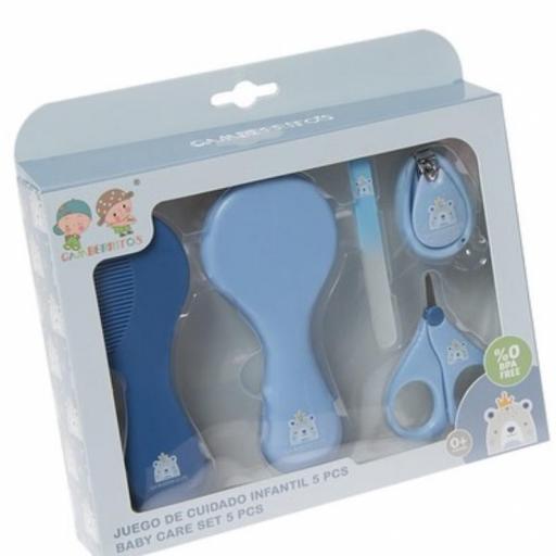 Set 5 piezas manicura bebé celeste