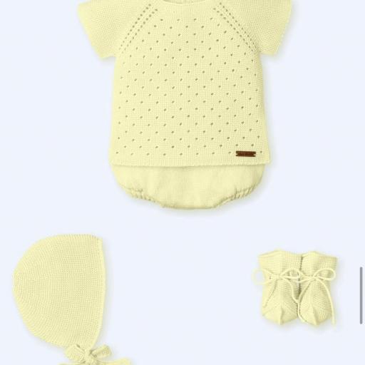 Conjunto hilo 4 piezas Mac Ilusion amarillo 