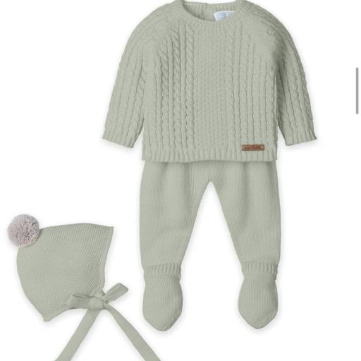 Conjunto lana 3 piezas verde  [0]