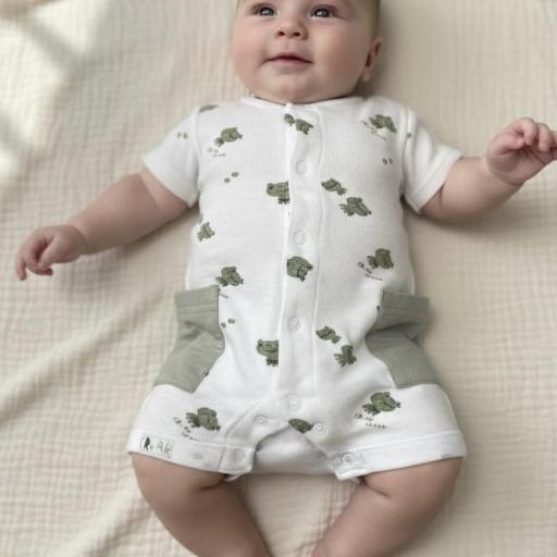 Pelele manga corta algodón 