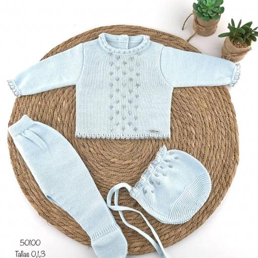 Conjunto lana bebé 3 piezas  [1]
