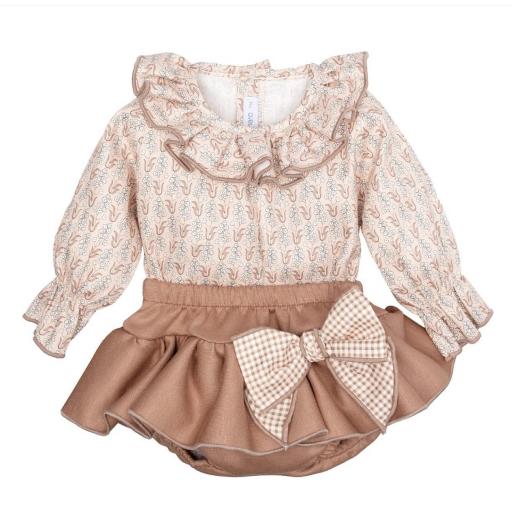 Conjunto 2 piezas bebé niña Meis Calamaro