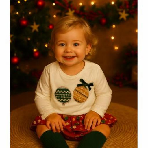 Conjunto bebé niña Navidad 