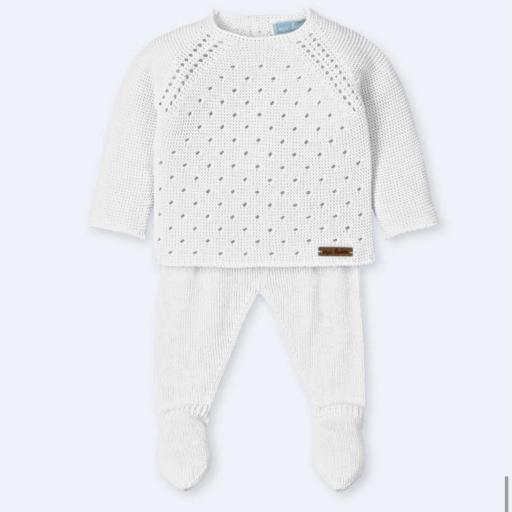 Conjunto 2 piezas hilo Mac Ilusión blanco 