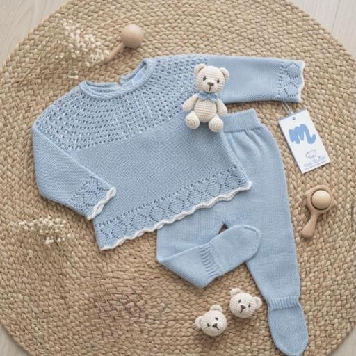 Conjunto hilo 2 piezas Azul brisa 