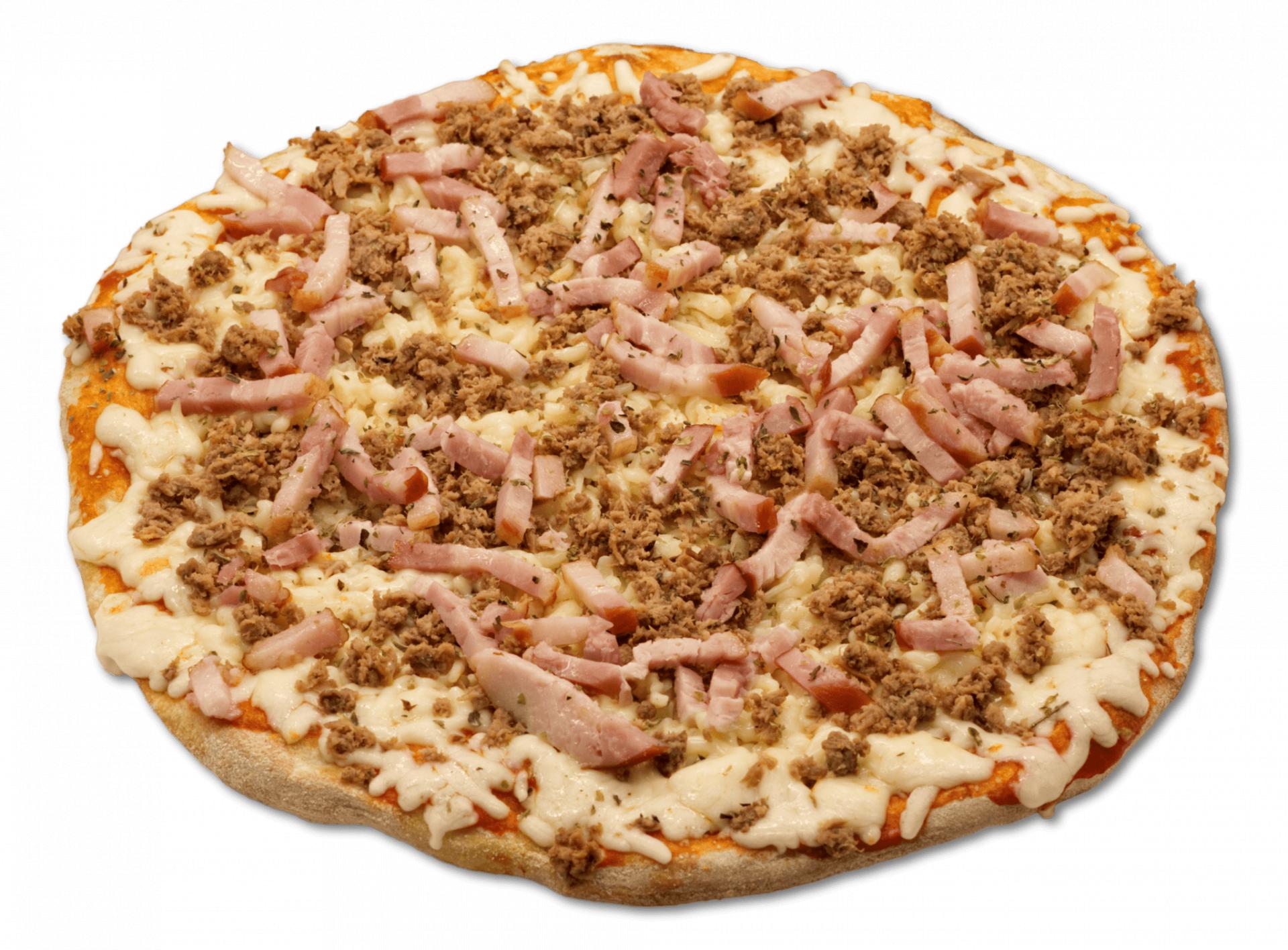 Pizza Artesana Atún y Bacon