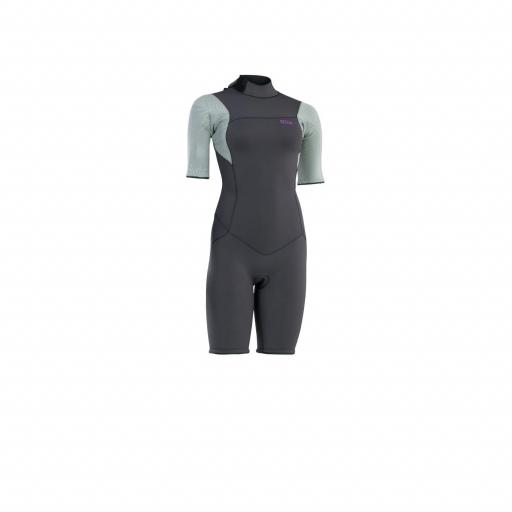 ION Amaze Core 2/2 Shorty Short Sleeve Back Zip Mujer SS24