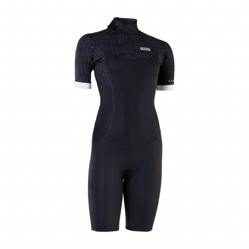ION Element 2/2 Shorty Short Sleeve Back Zip Mujer SS26