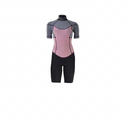 ION Element 2/2 Shorty Short Sleeve Back Zip Mujer SS26 [2]