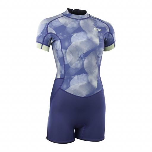 ION Amaze Shorty 2.5 Short Sleeve Back Zip Mujer SS26