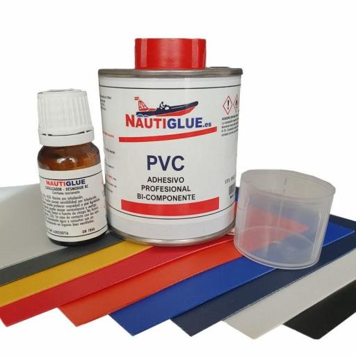 Nautiglue PVC Pegamento 125 ml con catalizador y parche [0]