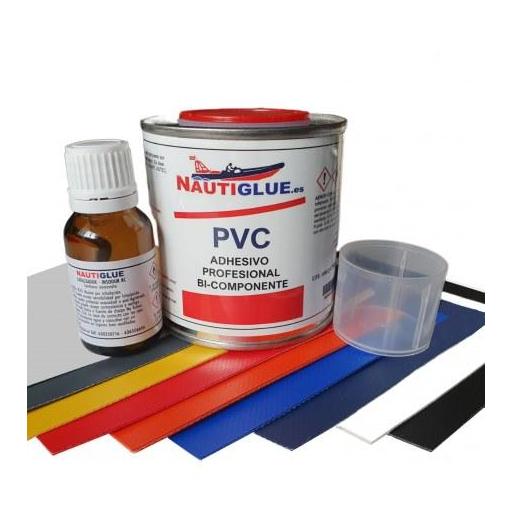 Nautiglue PVC Pegamento 250 ml con catalizador y parche