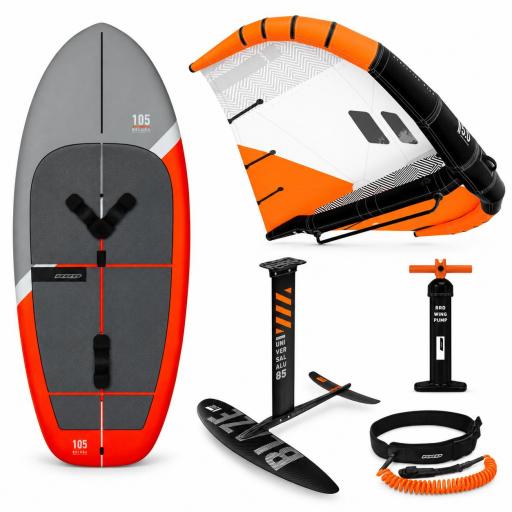 Pack wingfoil RRD Beluga Orange Line + Evolution Wing V2 + Blaze LTE [0]