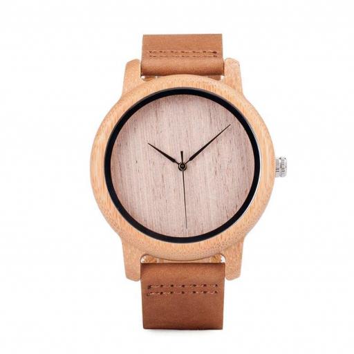 Reloj de madera Bamboo Minimalist - Unisex