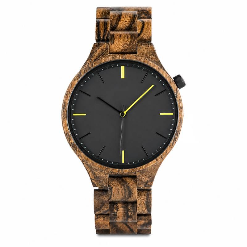 reloj de madera elegante para hombre
