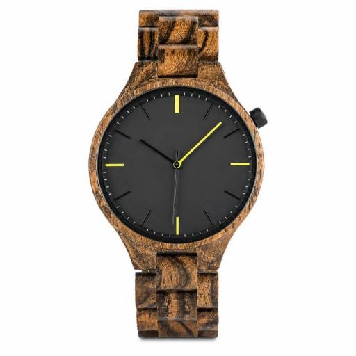 reloj de madera elegante para hombre
