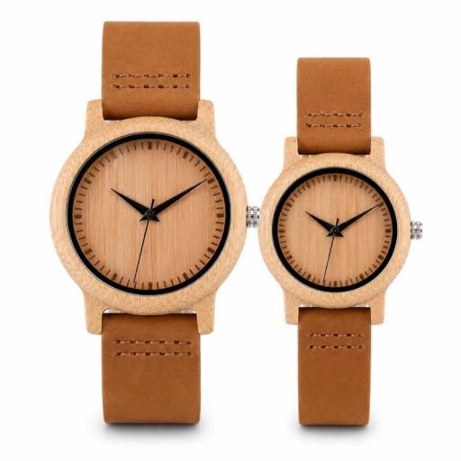 Relojes para pareja de madera