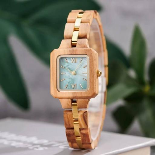 reloj en madera para mujer estilo casual [2]