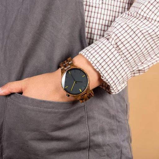 reloj de madera elegante para hombre [3]