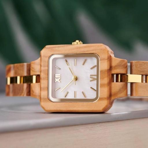 Reloj de madera elegante para mujer [2]