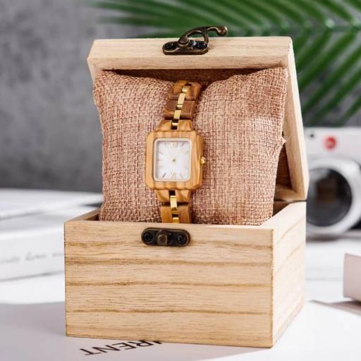 Reloj de madera elegante para mujer [3]