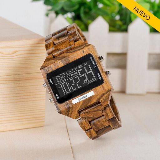 Reloj de madera Di-Luxury Zebrano - Hombre [3]